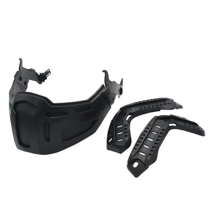 Tactical FAST Helmet Half Face Mask with Flip Goggles – Airsoft, Paintball, and Hunting Gear Accessories