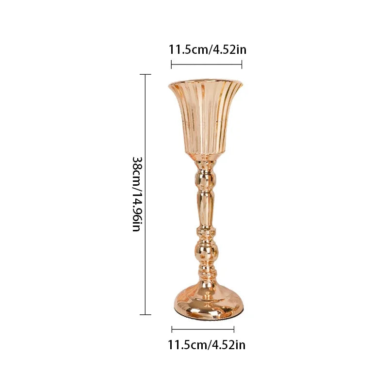Retro Wrought Iron Flower Pots — Wedding, Dried Flower & Home Decoration Vases for Hotel & Event