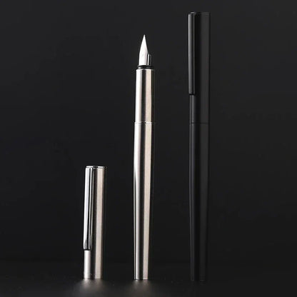 Jinhao 35 Fountain Pen — All-Steel Luxury EF/F Nib for Calligraphy, Writing, Office & School Supplies