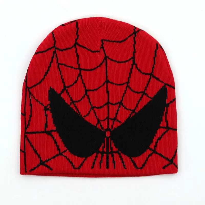 Cartoon Spider Embroidered Beanie Hat: Cozy Men's Winter Cap, Soft Knitted Wool Skullies for Autunm Warmth - Perfect Boys' Gift