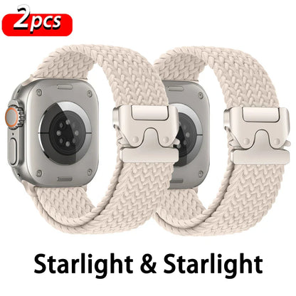 Parachute Braided Strap for Apple Watch – Compatible with 46mm, 45mm, 44mm, 41mm, Series 10/9/8, SE, Ultra 2, 49mm