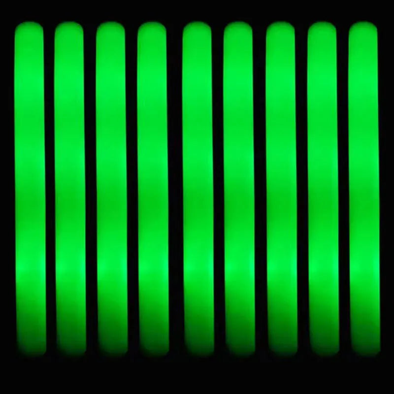 30Pcs Foam Glow Sticks – Colorful LED Flashing Glow Sticks with 3 Modes for Parties, Weddings & Concerts