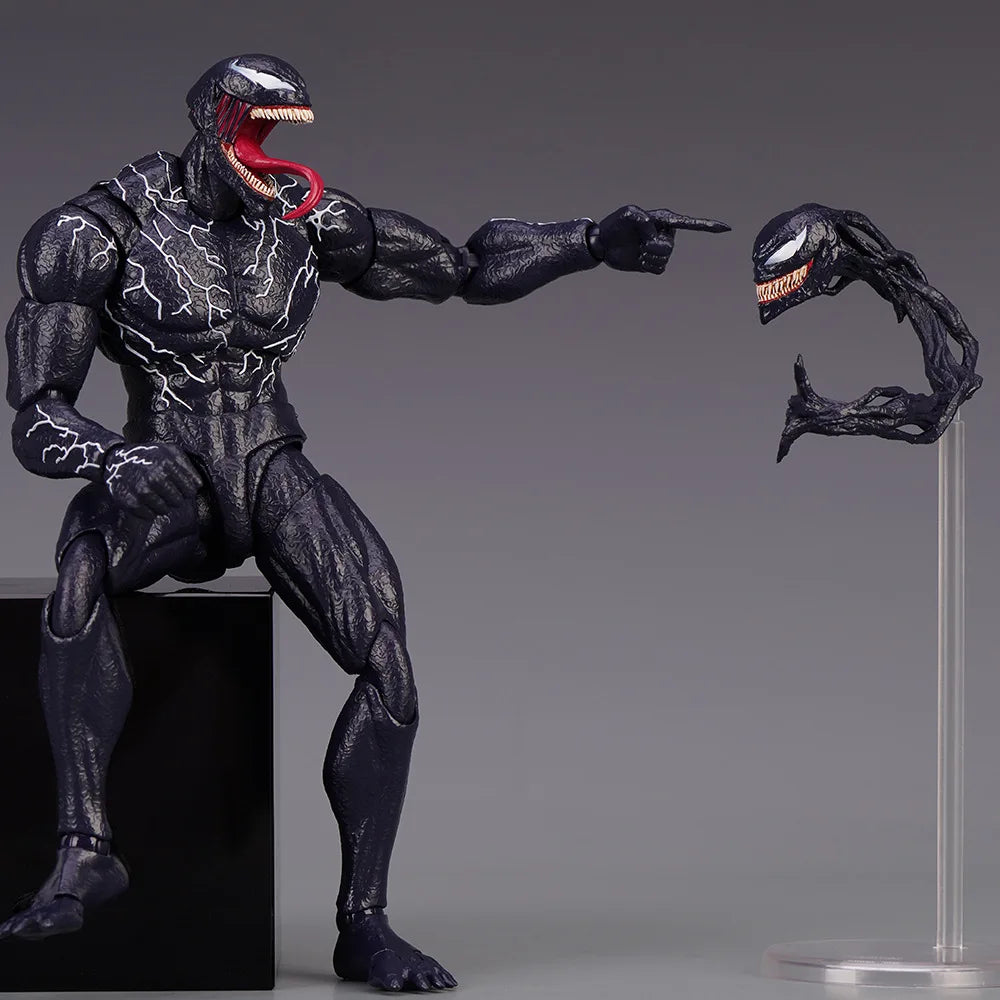 Venom Amazing Yamaguchi Action Figure — Joint Movable Face-Change Collectible Model Toy for Kids Gift