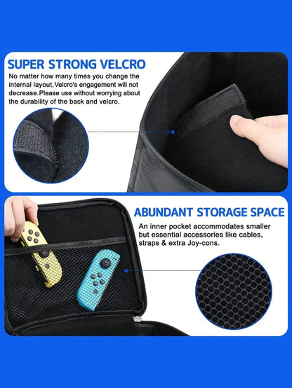 Nintendo Switch/Switch OLED Travel Bag: Soft Case Protection with Detachable Compartment - Portable Switch Case