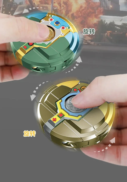 Fingertip Rotating Gyroscope Robot Toy – Decompression Anti-Drop Mechanical Deformation Fidget Toy for Kids Boys Gift