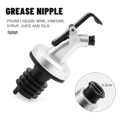 Leak-Proof Oil Bottle Stopper - Food Grade Sauce Nozzle Liquor Dispenser Wine Pourer & Kitchen Seasoning Tool