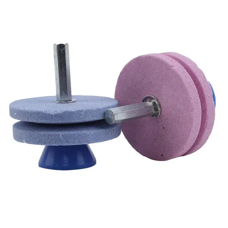 Universal Garden Tool Blade Sharpener - Rotary Drill Grinding Cutter for Lawnmower Knives & Outdoor Tools