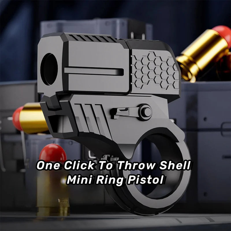 EDC Decompression Fingertip Launcher Ring – One-Click Eject Fidget Toy for Stress Relief & Sensory Play