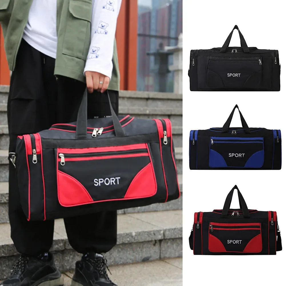 Oxford Fitness Bag – Large Capacity Waterproof Yoga & Sports Backpack with Adjustable Shoulder Strap for Outdoor Football