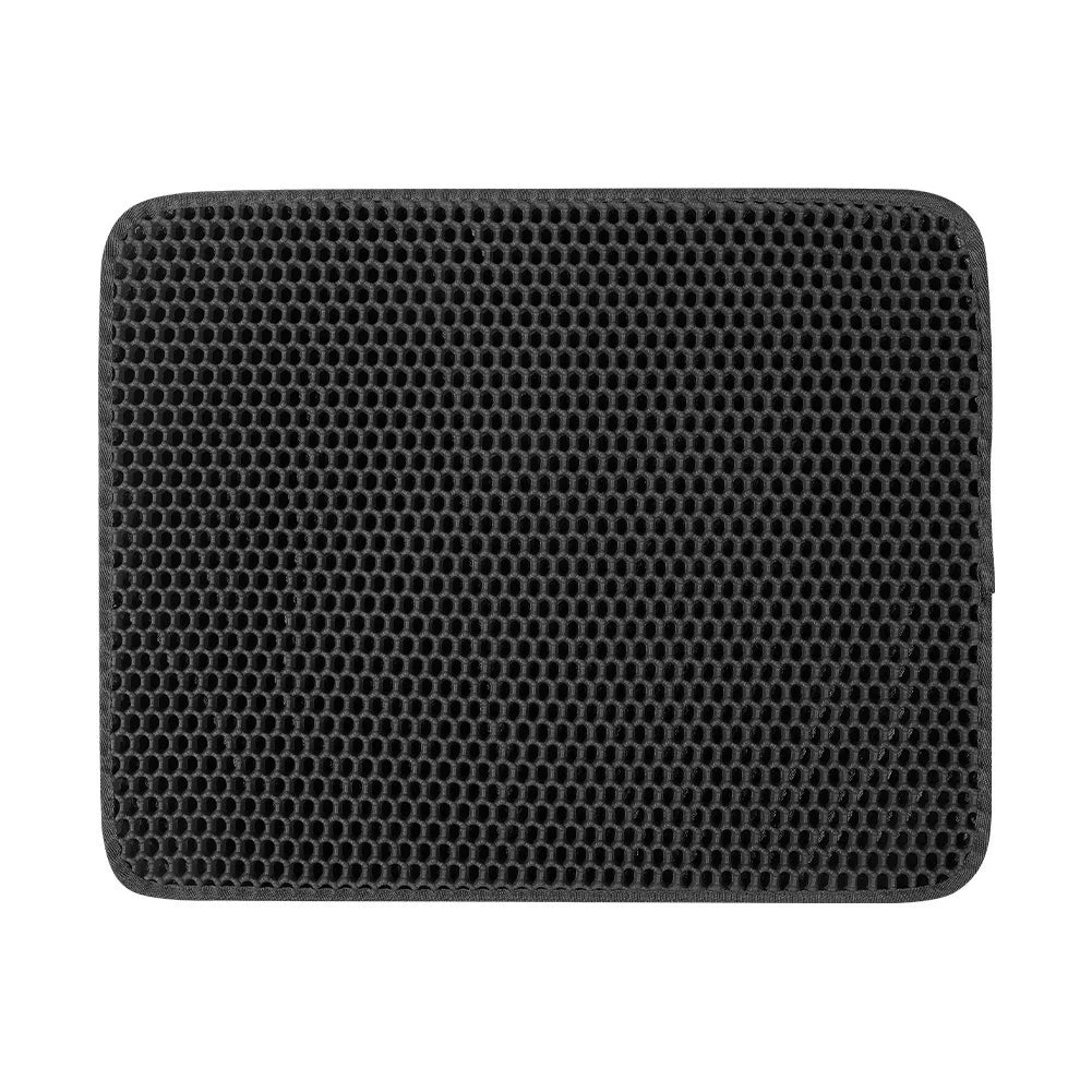 Large Cat Litter Mat – Honeycomb Double-Layer, Waterproof, Easy-Clean, Scatter Control, Stay-Clean Design