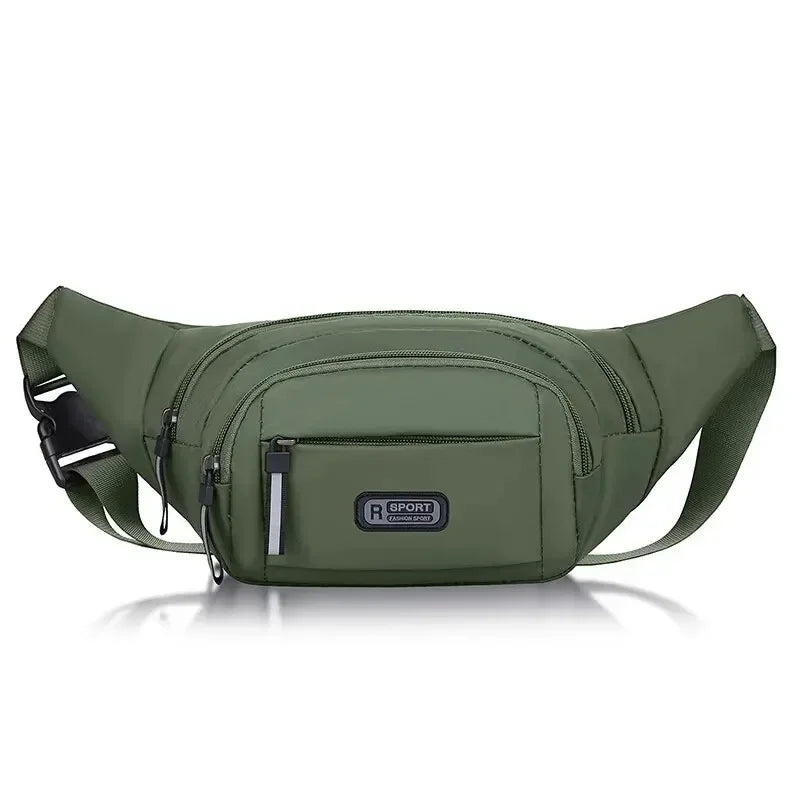 Men’s Canvas Waistpack – Ultra-Thin Anti-Theft Fanny Pack for Sports, Running & Outdoor Leisure