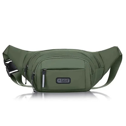 Men’s Canvas Waistpack – Ultra-Thin Anti-Theft Fanny Pack for Sports, Running & Outdoor Leisure