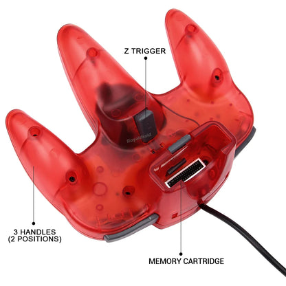 2PCS Wired Gamepad for N64 – Classic Retro Joystick Controllers for Nintendo 64 Gaming Accessories