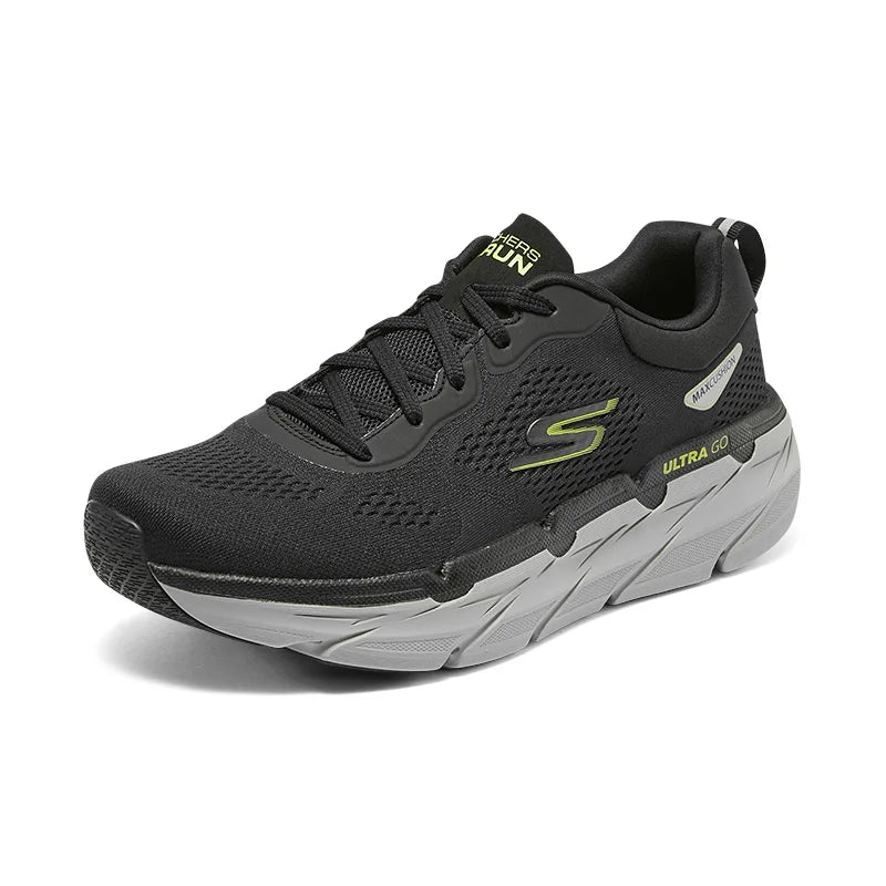 Skechers Max Cushioning Premier Men’s Running Shoes – Shock Absorbing, Moldproof, Antibacterial, Breathable with Classic Strap
