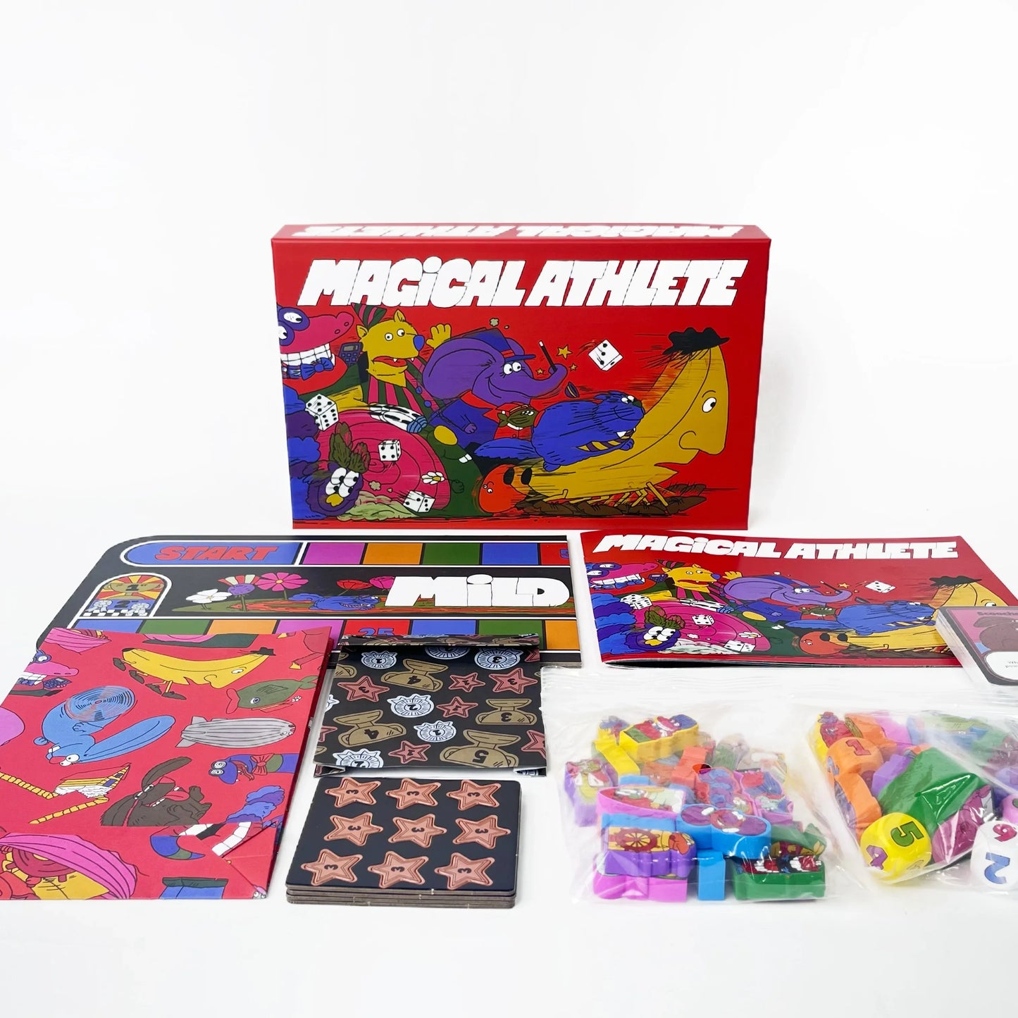 Magical Athlete Party Board Game – Deluxe Big Box Hilarious Racing Game for Friends & Family Game Night Fun