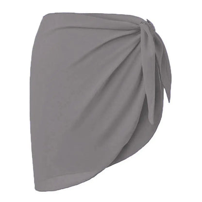 Summer Chiffon Sarong Skirt – Women’s Sheer Short Swimsuit Cover Up Beach Bikini Wrap Scarf