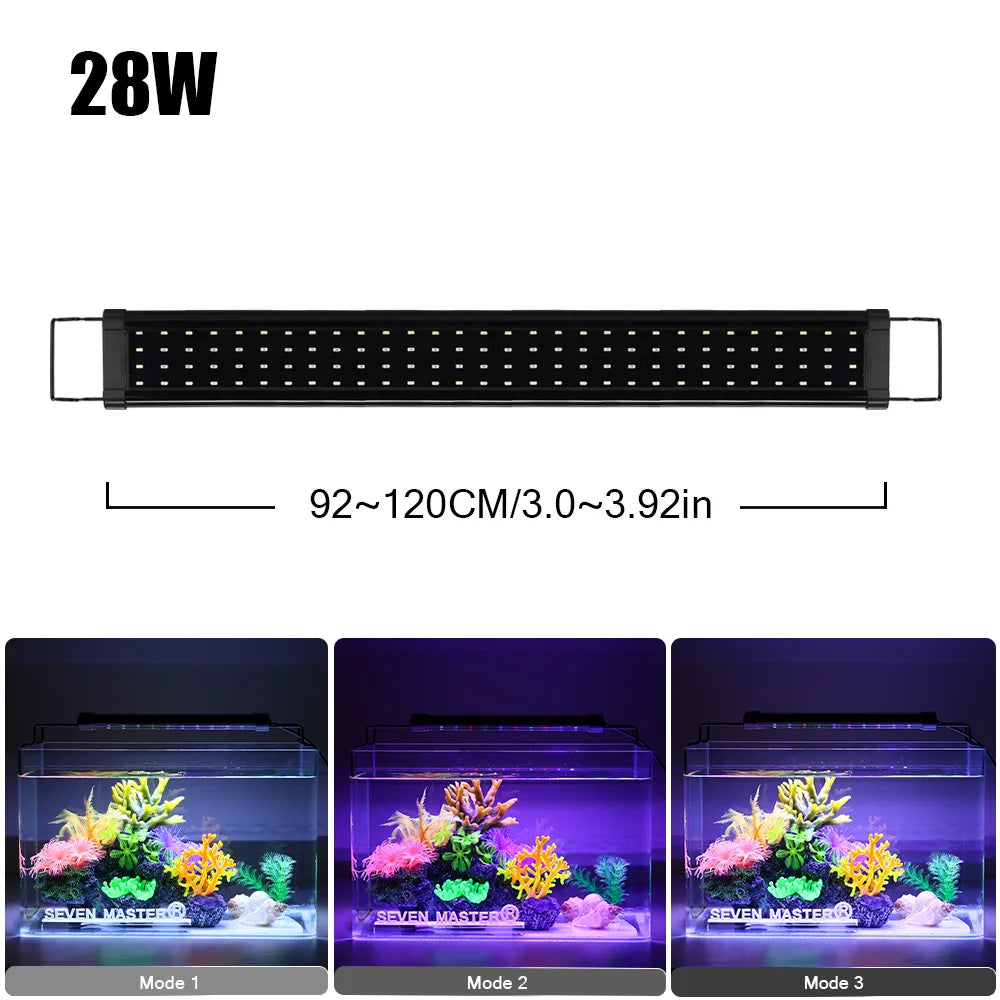 Aluminum Alloy Aquarium Lamp - Clip-On Fish Tank Light for Plant Growth & Bracket Mount