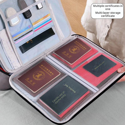 Multi-Layer ID Storage Bag with Combination Lock - Large Capacity, Portable & Classified Sturdy Wearable Storage