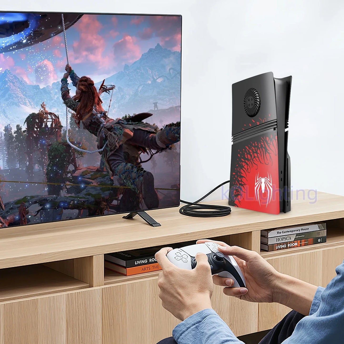 High-Strength ABS Cooling Vent Faceplate – Matte Replacement Shell for PS5 Pro Disc Console