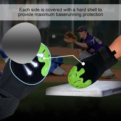 Baseball Sliding Mitt with Adjustable Wrist Compression Strap – Universal Left/Right Hand Glove for Youth & Adults