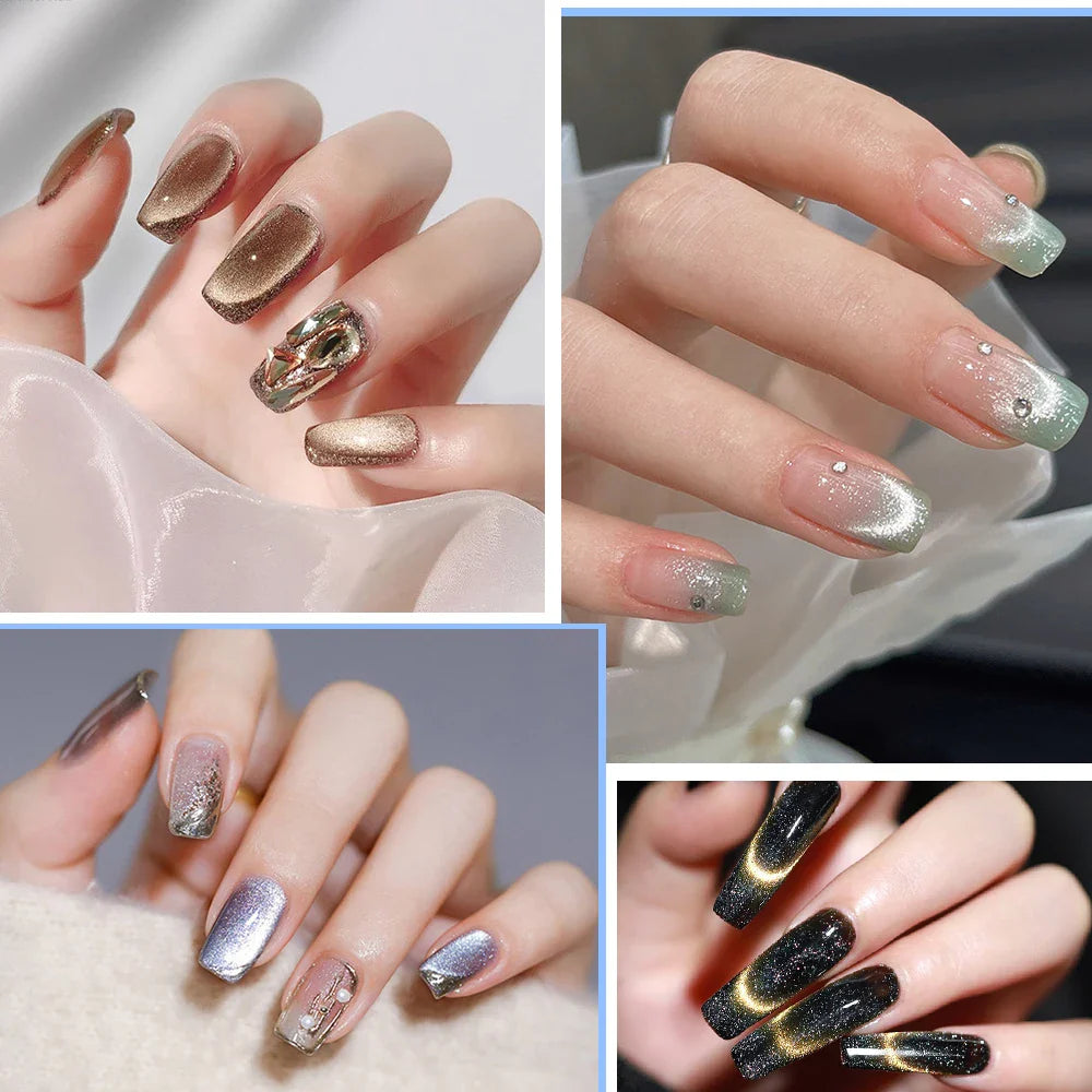 3-in-1 Magnetic Cat Eye Nail Stick – 130mm Multifunctional Gel Polish Magnet Pen with Strong Cylinder Design