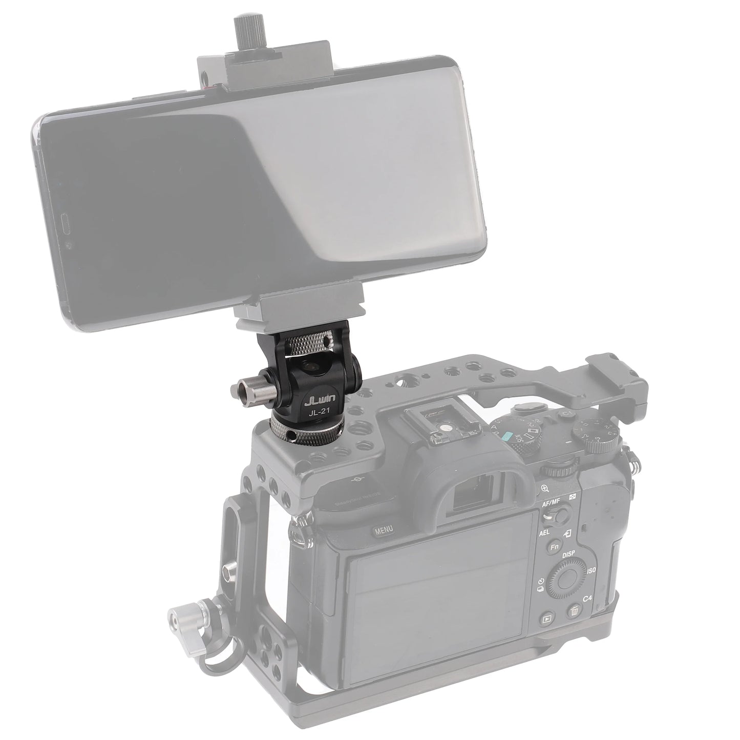 FOTGA Cold Shoe Monitor Mount Bracket – Universal QR Plate for DSLR/SLR Camera, Monitor, and Speedlite, 3KG Payload