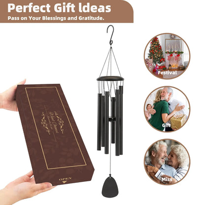 26 Inch Outdoor Wind Chimes - Decorative Garden, Porch & Balcony Hanging Chime for Farmhouse Decor