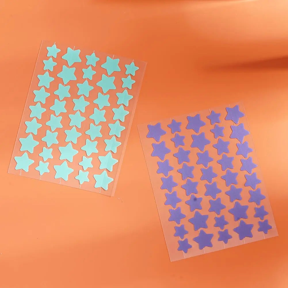 Colorful Star-Shaped PE Pimple Patches – Invisible Acne Spot Stickers for Skin Care and Makeup Concealer