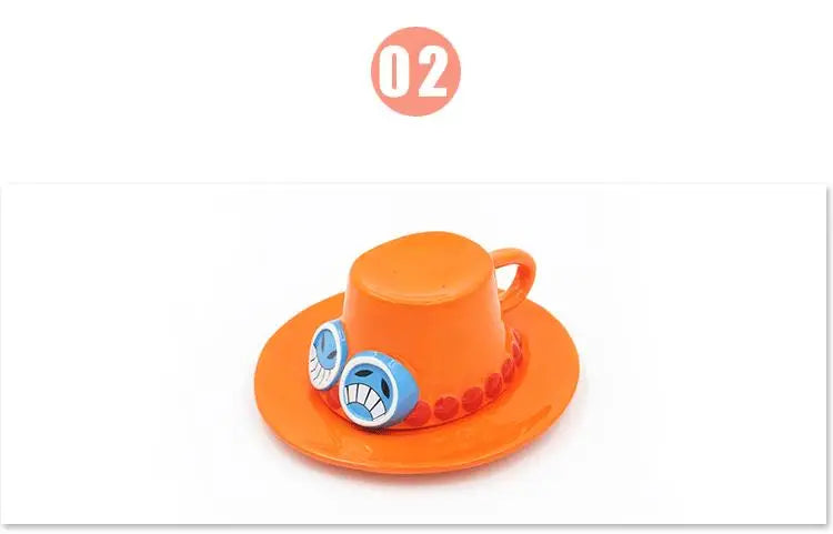 One Piece Anime Ceramic Mug — Chopper, D. Law & Three Brothers Hat Coffee Cup Christmas Gift
