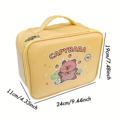 Cute Capybara Stationery Set – Student Gift Pack with Soft Grip Pens, Notebook, Pencil Case & School Study Essentials