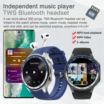 2024 OPPO Watch X Smartwatch — 4G, AMOLED Display, Music & Video, Bluetooth Call, IP68 Waterproof, Compatible with TWS Earphones