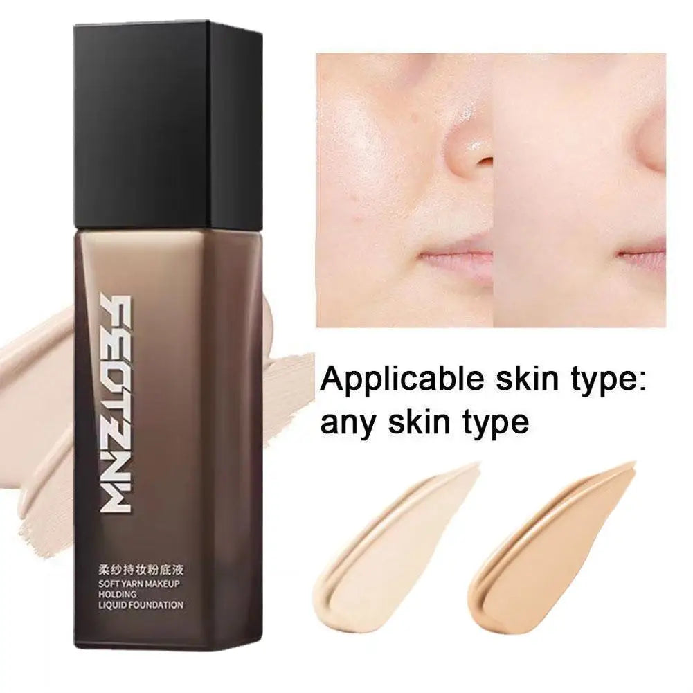 30g Liquid Foundation – Full Coverage, Waterproof & Hydrating Makeup for Natural White Longwear Face Concealer Care