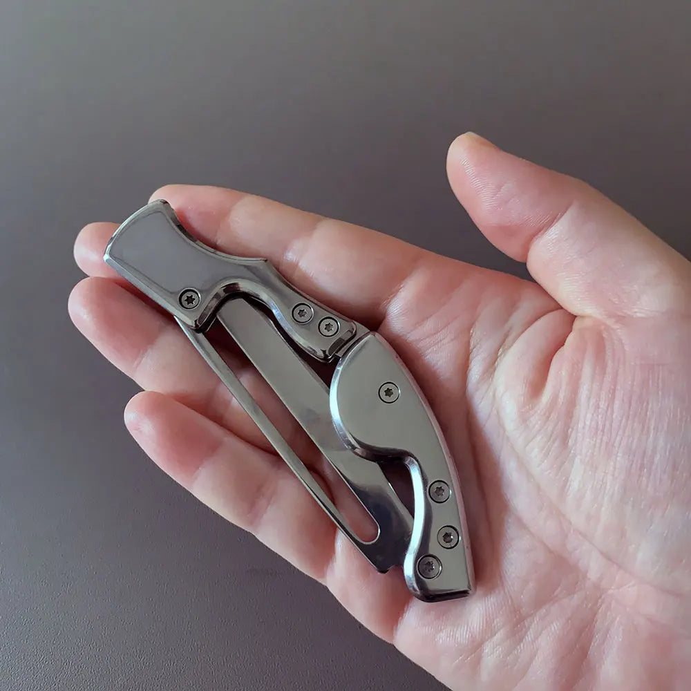 Outdoor Mini Folding Pocket Knife – Stainless Steel EDC Blade for Camping & Survival