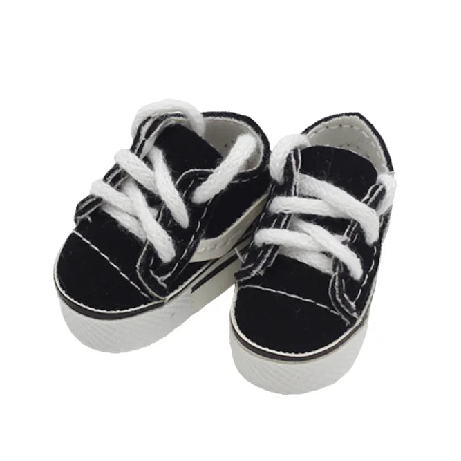 Labubu Doll Sneakers (4x1.8cm) - Shoes for 17cm Macaron Plush, 15cm EXO Cotton, & 1/6 BJD Dolls Accessories