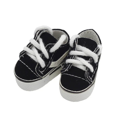 Labubu Doll Sneakers (4x1.8cm) - Shoes for 17cm Macaron Plush, 15cm EXO Cotton, & 1/6 BJD Dolls Accessories