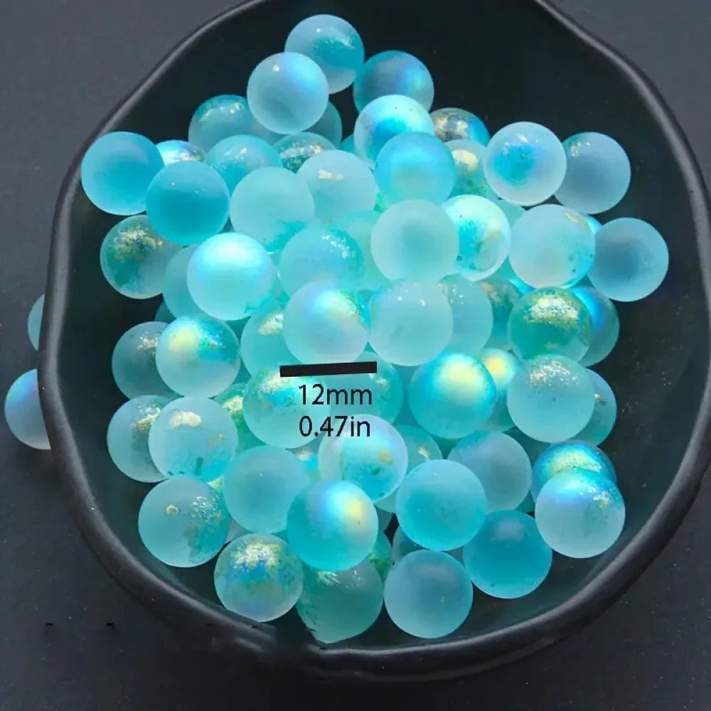 10PCS Starry Glass Marbles - Decorative Marble Set For Aquarium, Garden Pathway, Bonsai & Fun Games Accessories