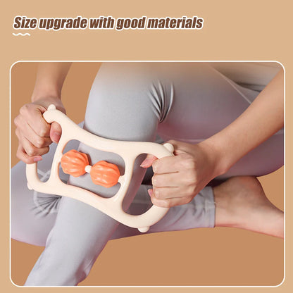 Portable Round Massager Roller – Waist, Abdominal & Leg Clip Tool for Cellulite, Stovepipe & Meridian Massage