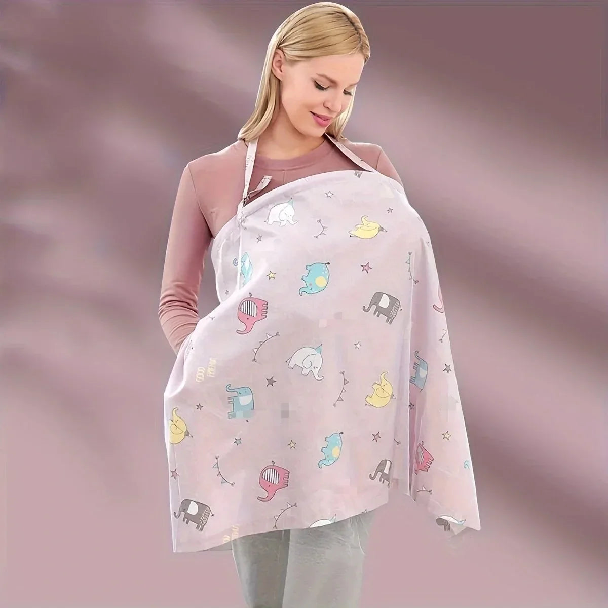 Lightweight Breathable Maternity Nursing Cover – Universal Breastfeeding Scarf for Stroller and Car Seat, Nursing Apron