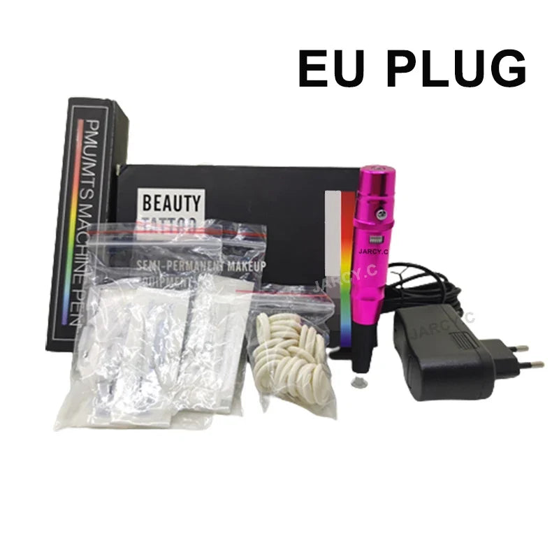 Permanent Makeup Tattoo Pen Machine - Eyebrow and Lip Microblading Tattoo Gun for PMU Beginners