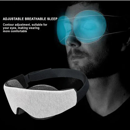 3D Sleep Mask for Women & Men – Blackout Eye Cover & Weighted Sleeping Pad for Travel