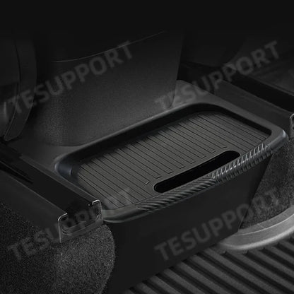 Tesla Model Y 2025 Juniper Rear Seat Storage Box – TPE Backseat Organizer & Trash Bin Accessory
