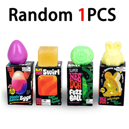 2026 Nee-Doh Golden Egg Blind Box Toy – Squishy Surprise Stress Relief Squeeze Toy for Kids Easter Party Gift