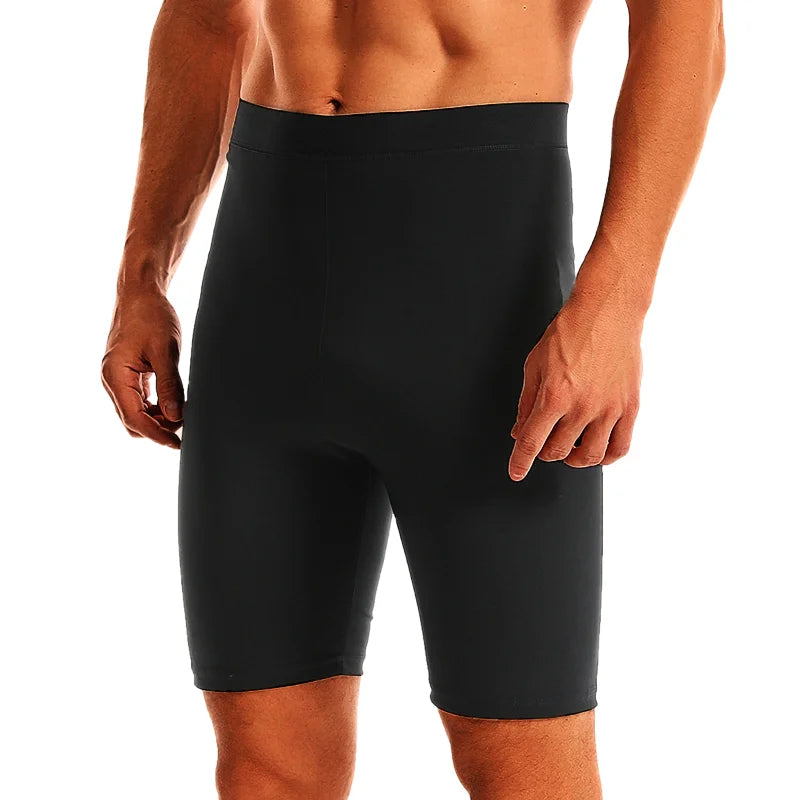 Men’s Sauna Sweat Shorts – Slimming Fat Burning Workout Fitness Waist Trainer Belly Trimmer Abdomen Reducer Activewear