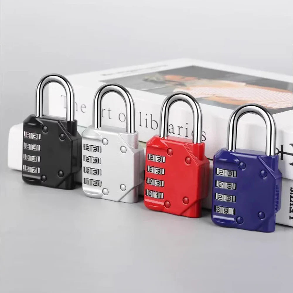 ORIA Padlock Password Lock: 4-Digit Waterproof Outdoor Security for Door, Suitcase, Bag, Cabinet, Locker, Window