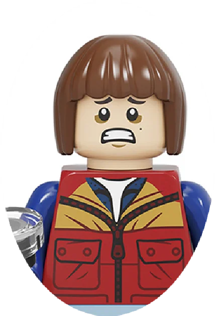 The Terrible Movie Upside-Down Model Building Block Set – Dustin, Mike, Lucas & Eleven Action Figures Toy for Kids