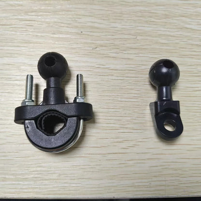 Adjustable Motorcycle Phone Holder with Shock Absorber – 360° Rotating Mobile Mount for Scooter, ATV, Bike