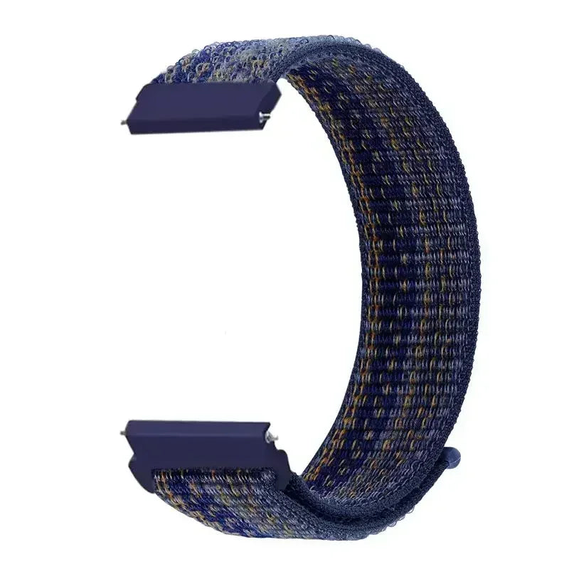 22mm Sport Nylon Loop Watch Band – Breathable Replacement Wristband for NORTH EDGE APACHE-46 Smartwatch, Durable Adjustable Strap