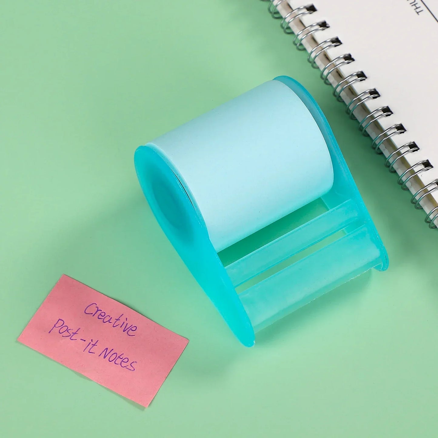 JIANWU Creative Roller Sticky Notes – Reusable Memo Notepad for Office, Diary & Message Writing Stationery Accessories