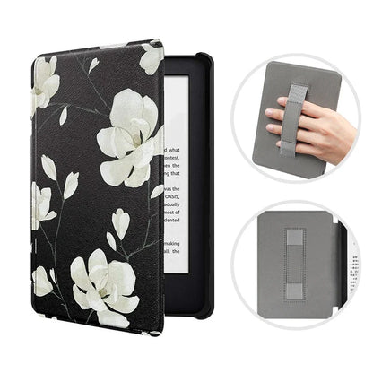 SA568B Leather Case for Kindle Paperwhite 12th Gen 2024 Signature Edition – 7-Inch Cover with Hand Strap & Auto Sleep