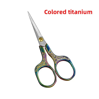 Stainless Steel Fabric Scissors – Colorful Embroidery Sewing Shears for Handicrafts & Household Use